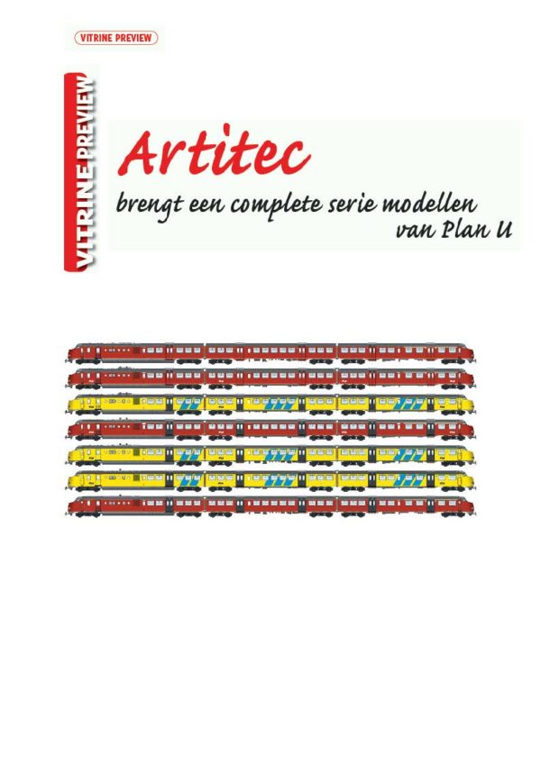 Railhobby, Artitec, Vitrine Preview Artitec Plan U, treinen